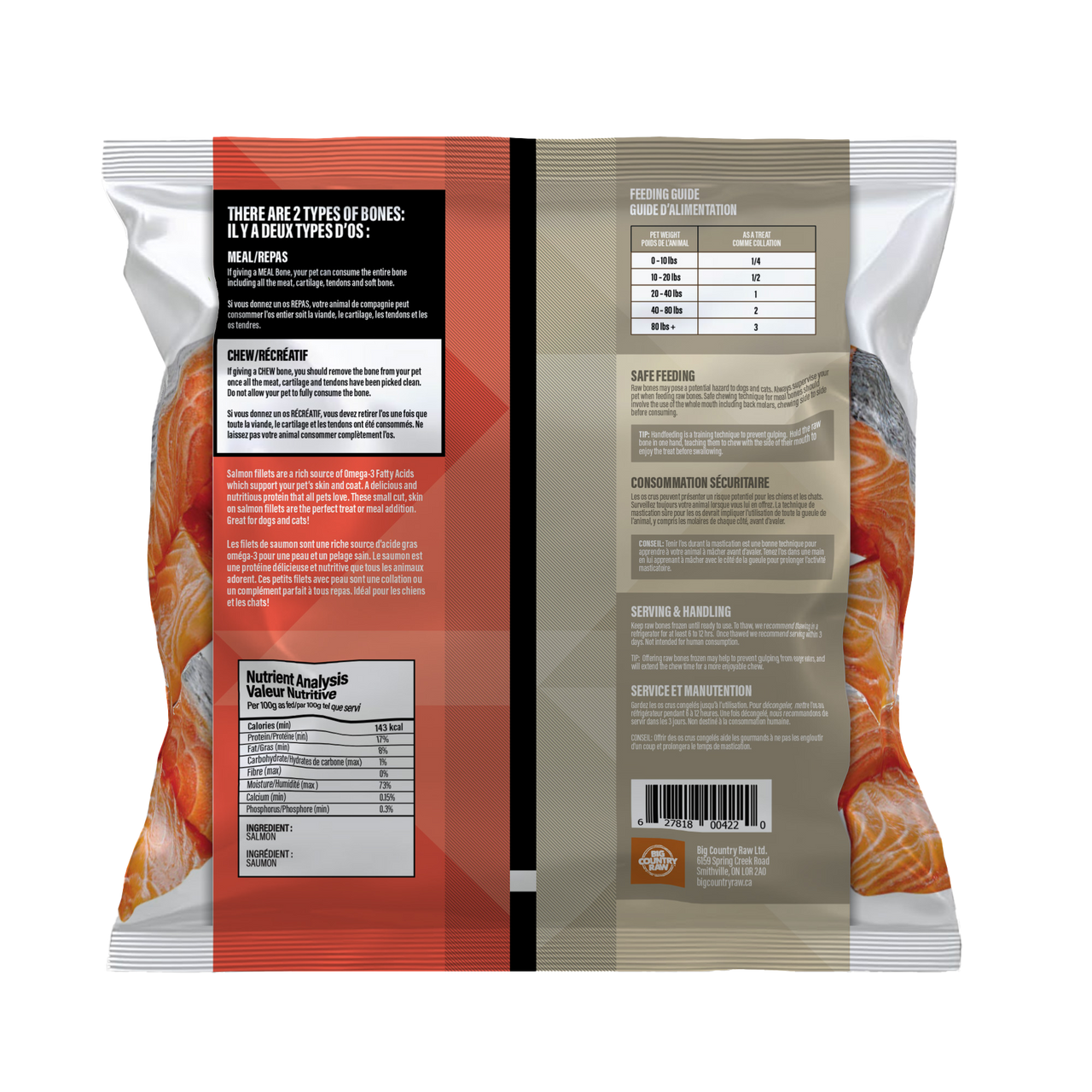 Big Country Raw - Salmon Fillets