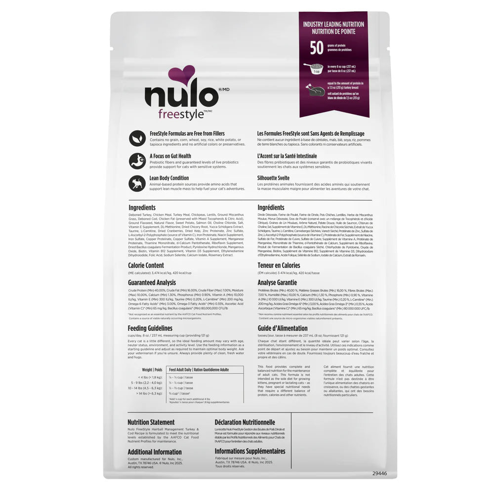 Nulo - Hairball Management - Turkey & Cod