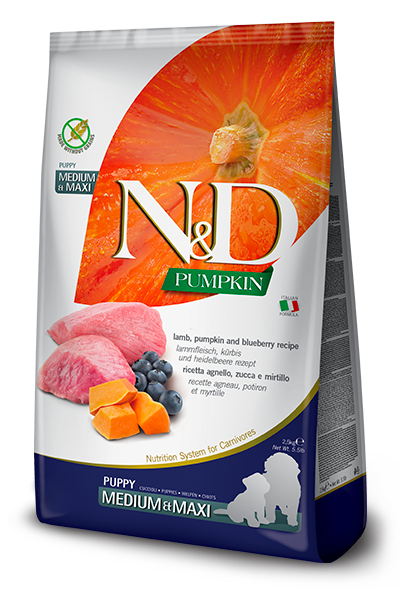 Farmina - Pumpkin Puppy - Lamb & Blueberry Med/Maxi